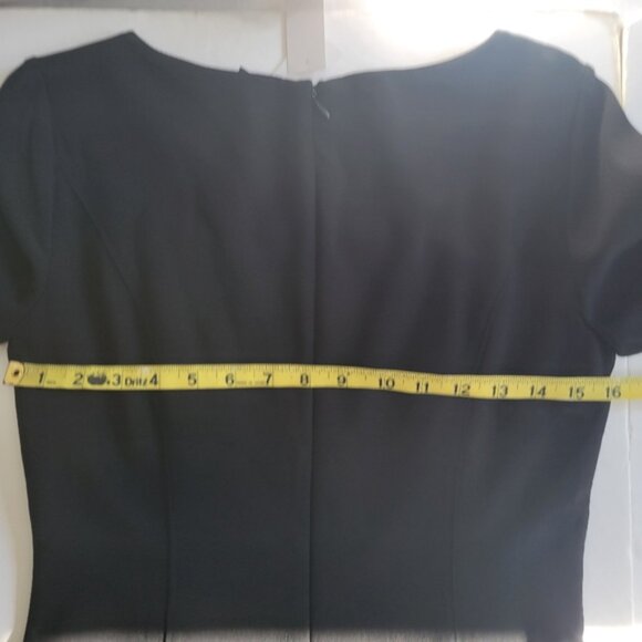 White House Black Market Flutter Sleeve Sheath Body Perfecting Dress. - Picture 6 of 7